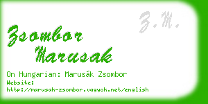 zsombor marusak business card